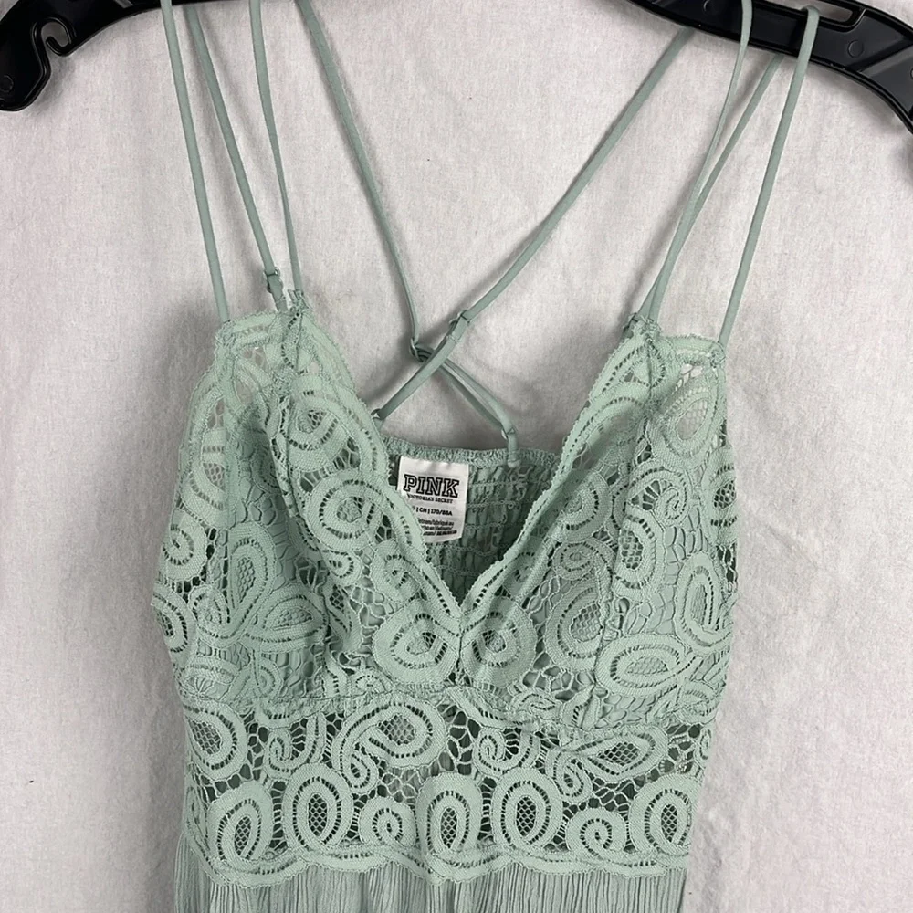 Pink small lace slip dress - Picture 2 of 6